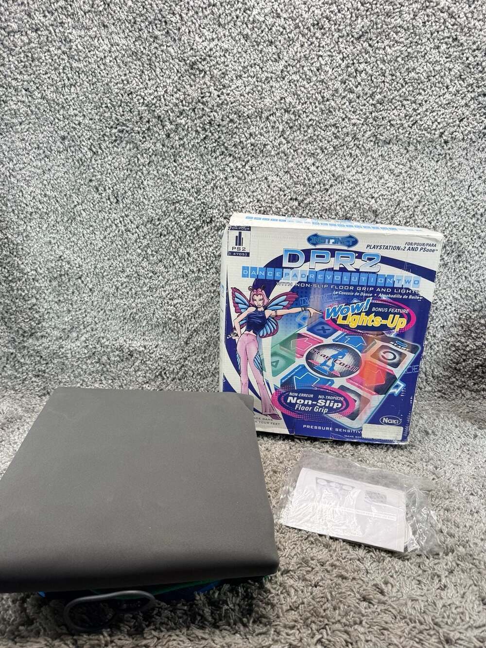 Naki Instinct DPR2 Dance Pad Revolution Two with Lights-Up Feature for PS2 & PS1